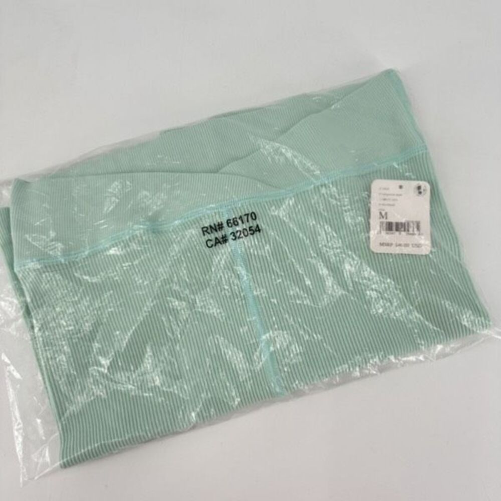 Free People Movement NWT Free Throw Shorts Mint Turquoise Medium Crossover - Picture 7 of 8